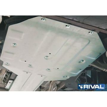 Защита картера алюминий 4 мм RIVAL для Jaguar F-Pace, V - 2.0d(240л.с.); 2.0d(180л.с.); 3.0 (340л.с.); 3.0d(300л.с.) 2016-/Land Rover Range Rover Velar, V - 2.0d (180л.с.); 2.0d (240л.с.); 2.0 (250л.с.); 3.0 (380л.с.) 2017-