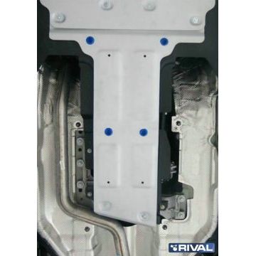 Защита КПП алюминий 4 мм RIVAL для Jaguar F-Pace, V - 2.0d(240л.с.); 2.0d(180л.с.); 3.0 (340л.с.); 3.0d(300л.с.) 2016-/Jaguar XE, V - 2.0d(180л.с.); полный привод 2015-/Jaguar XF, V - 2.0d(180л.с.); полный привод 2015-/Land Rover Range Rover Velar, V - 2.0d (180л.с.); 2.0d (240л.с.); 2.0 (250л.с.); 3.0 (380л.с.) 2017-