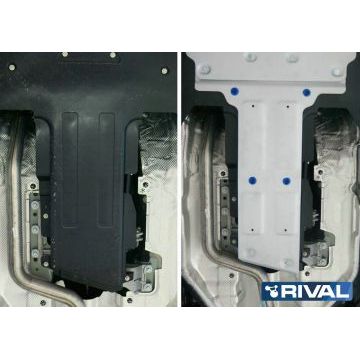 Защита КПП алюминий 4 мм RIVAL для Jaguar F-Pace, V - 2.0d(240л.с.); 2.0d(180л.с.); 3.0 (340л.с.); 3.0d(300л.с.) 2016-/Jaguar XE, V - 2.0d(180л.с.); полный привод 2015-/Jaguar XF, V - 2.0d(180л.с.); полный привод 2015-/Land Rover Range Rover Velar, V - 2.0d (180л.с.); 2.0d (240л.с.); 2.0 (250л.с.); 3.0 (380л.с.) 2017-