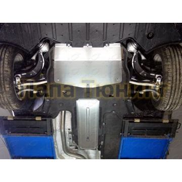 Защита картера (алюминий) 4мм ТСС для Jaguar F-PACE 3.0, 2.0d, 3.0d 2016-/Jaguar XE (2.0) 2015- /Jaguar XE (3.0) 2015- /Jaguar XF (2.0) 2015- /Jaguar XF 2015- 4WD (3.0)