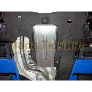 Защита КПП (алюминий) 4мм ТСС для Jaguar F-PACE 3.0, 2.0d, 3.0d 2016-/Jaguar XE (3.0) 2015- /Jaguar XF 2015- 4WD (3.0)