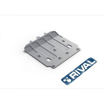 Защита картера алюминий 4 мм RIVAL для Jaguar XE, V - 2.0(240л.с.); 2.0(200л.с.); 2.0d(180л.с.); Привод - все 2015-/Jaguar XF, V - 2.0d(180л.с.); Привод - все 2015-