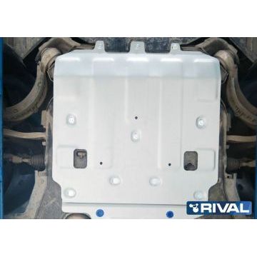 Защита картера алюминий 4 мм RIVAL для Jaguar XE, V - 2.0(240л.с.); 2.0(200л.с.); 2.0d(180л.с.); Привод - все 2015-/Jaguar XF, V - 2.0d(180л.с.); Привод - все 2015-