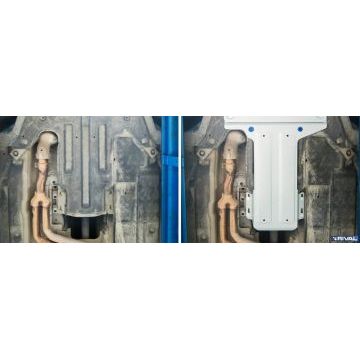 Защита КПП алюминий 4 мм RIVAL для Jaguar XE, V - 2.0(240л.с.); 2.0(200л.с.); 2.0d(180л.с.); задний привод 2015-/Jaguar XF, V - 2.0d(180л.с.); задний привод 2015-