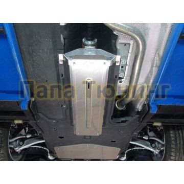 Защита КПП (алюминий) 4мм ТСС для Jaguar XE (2.0) 2015- / Jaguar XF (2.0) 2015-