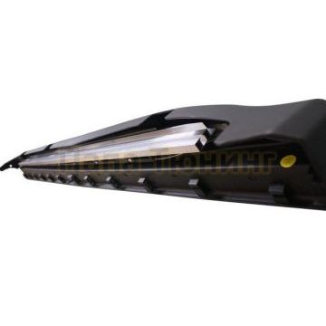 Пороги алюминиевые серебристые с логотипом OEM Tuning для Jeep Cherokee 2014-2018