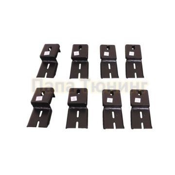 Пороги алюминиевые серебристые с логотипом OEM Tuning для Jeep Cherokee 2014-2018