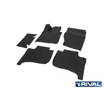 Коврики салона Rival полиуретан 5 штук для Volkswagen Touareg 2014-