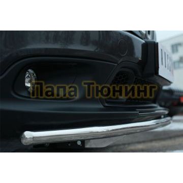 Защита переднего бампера d42 РусСталь для Jeep Cherokee 2014-2018