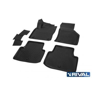 Коврики салона Rival полиуретан 5 штук для Volkswagen Passat B8 2015-