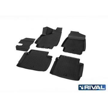 Коврики салона Rival полиуретан 5 штук для Нива ВАЗ 2121 2009-