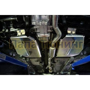 Защита бака правая (алюминий) 4мм ТСС для Jeep Compass (MK) 2006-2015