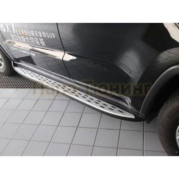 Пороги алюминиевые OEM Tuning для Jeep Grand Cherokee 2010-