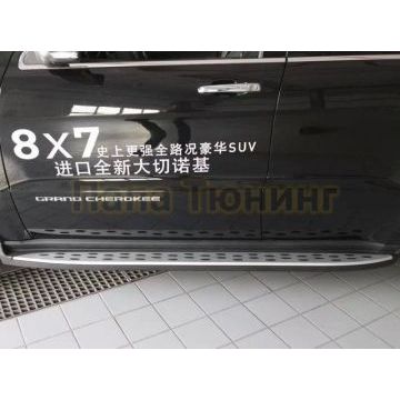 Пороги алюминиевые OEM Tuning для Jeep Grand Cherokee 2010-