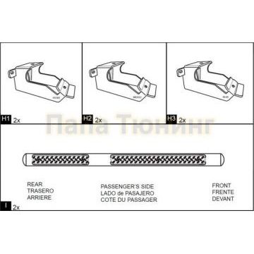 Пороги трубообразные хромированные OEM Tuning для Jeep Grand Cherokee 2010-