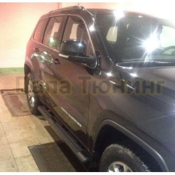 Пороги трубообразные черные OEM Tuning для Jeep Grand Cherokee 2010-