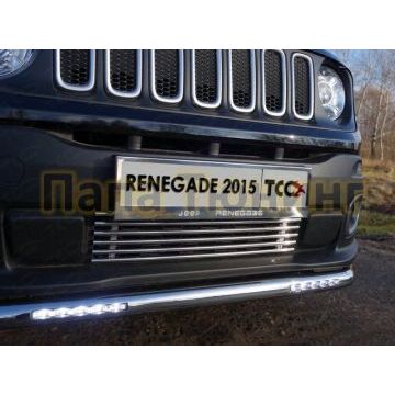Накладка решётки радиатора нижняя 12 мм ТСС для Jeep Renegade 2015- Накладка решётки радиатора нижняя 12 мм ТСС для Jeep Renegade 2015-