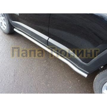 Пороги труба 60 мм ТСС для Jeep Renegade 2015- Пороги труба 60 мм ТСС для Jeep Renegade 2015-