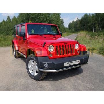 Защита переднего бампера 60 мм ТСС для Jeep Wrangler 3D 2010-2018