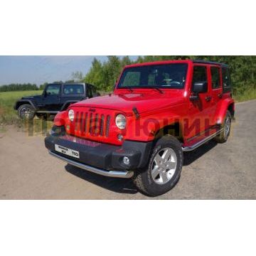 Защита переднего бампера 76 мм ТСС для Jeep Wrangler 3D 2010-2018