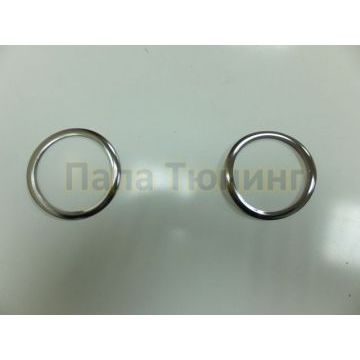 Накладки на решетку воздухозаборника 2 части Omsa_Line для Kia Ceed 2012-2018