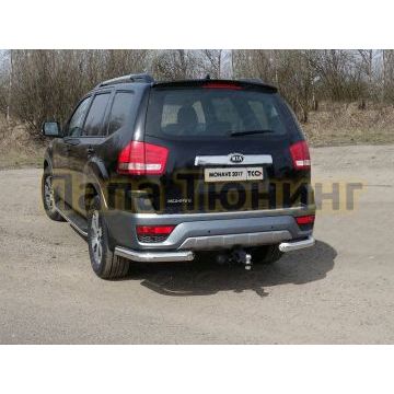 Защита задняя уголки 76 мм ТСС для Kia Mohave 2016-2020 Защита задняя уголки 76 мм ТСС для Kia Mohave 2016-2020