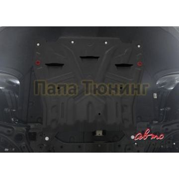 Защита картера + КПП сталь АвтоБроня для Kia Optima, V - 2.0(150л.с.) АКПП; 2.4(188л.с.) 2018-/Kia Optima, V - 2.0(150л.с.); 2.4(188л.с.); 2.0T(245л.с.) 2016-2018