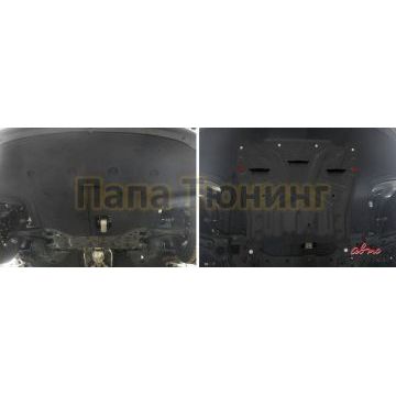 Защита картера + КПП сталь АвтоБроня для Kia Optima, V - 2.0(150л.с.) АКПП; 2.4(188л.с.) 2018-/Kia Optima, V - 2.0(150л.с.); 2.4(188л.с.); 2.0T(245л.с.) 2016-2018