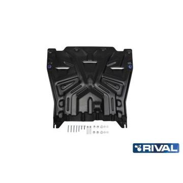 Защита картера + КПП сталь Rival для Kia Optima, V - 2.0(150л.с.); 2.4(188л.с.); 2.0T(245л.с.) 2016-2018/Kia Optima, V - 2.0(150л.с.) АКПП; 2.4(188л.с.) 2018-