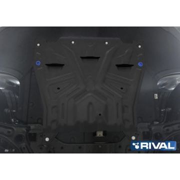 Защита картера + КПП сталь Rival для Kia Optima, V - 2.0(150л.с.); 2.4(188л.с.); 2.0T(245л.с.) 2016-2018/Kia Optima, V - 2.0(150л.с.) АКПП; 2.4(188л.с.) 2018-