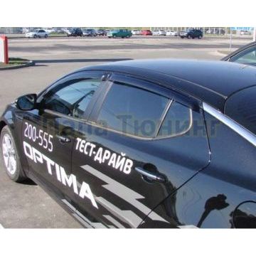 Дефлекторы боковых окон SIM 4 штуки для седана для Kia Optima 2010- Дефлекторы боковых окон SIM 4 штуки для седана для Kia Optima 2010-