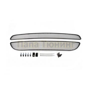 Защита радиатора Arbori черная сота 15 мм 2 штуки для Kia Picanto 2015-2017