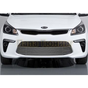 Накладка решетки радиатора 10 мм Rival для Kia Rio 2017-