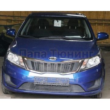 Защита радиатора Arbori черная сота 15 мм для Kia Rio 2011-2015