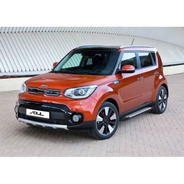 Пороги алюминиевые Rival BMW-Style для Kia Soul 2016-2019