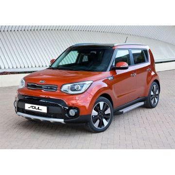 Пороги алюминиевые Rival Start для Kia Soul 2016-2019