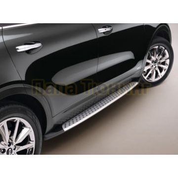 Пороги алюминиевые OEM Style для Kia Sorento Prime 2015-
