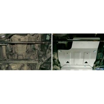 Защита КПП алюминий 4 мм RIVAL для Land Rover Defender 110, V - все 2007-2016/Defender 90, V - все 2007-2016