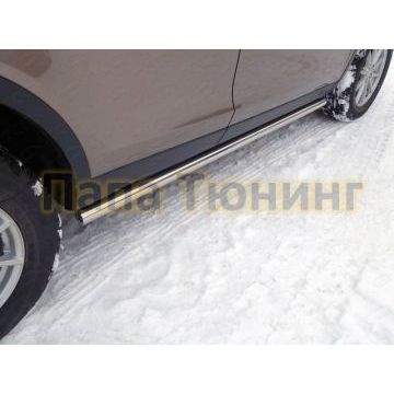 Пороги труба 60 мм ТСС для Land Rover Discovery Sport 2014-