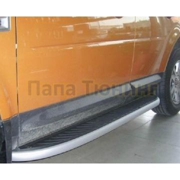 Пороги алюминиевые OEM Tuning для Land Rover Freelander 2 2006-2014