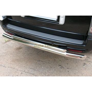 Защита заднего бампера двойная d76-d42 РусСталь для Land Rover Range Rover 2005-2012