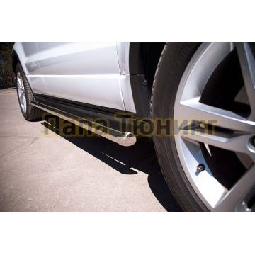 Пороги труба d57 вариант 1 РусСталь для Land Rover Range Rover Evoque 2011-