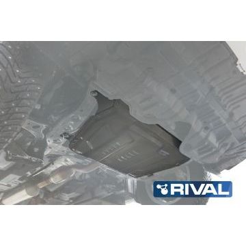 Защита картера и КПП Rival для 1,8 МКПП/2,0/2,4/2,5/3,5 алюминий 4 мм для Lexus ES/RX/Lifan Murman/Toyota Camry/Highlander 2006-
