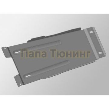 Защита моторного отсека задняя ТСС алюминий 4 мм для Lexus GS-350 2012-2018