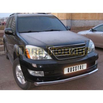 Защита переднего бампера d76 РусСталь для Lexus GX-470 2002-2009