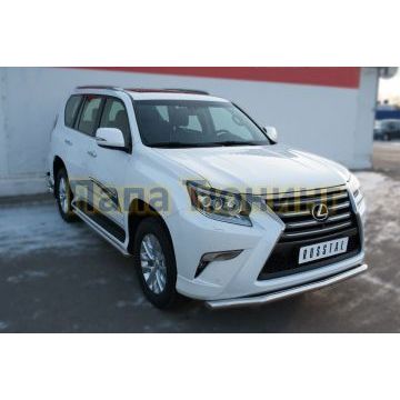 Защита переднего бампера волна d57 РусСталь для Lexus GX-460 2014-