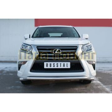 Защита переднего бампера волна d57 РусСталь для Lexus GX-460 2014-