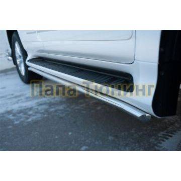 Защита штатных порогов d42 РусСталь для Lexus GX-460 2014-