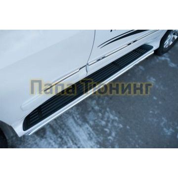 Защита штатных порогов d42 РусСталь для Lexus GX-460 2014-