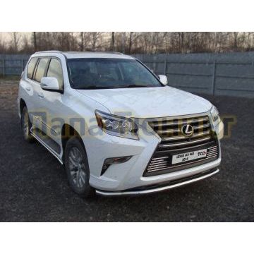 Защита переднего бампера 60 мм ТСС для Lexus GX-460 2014-